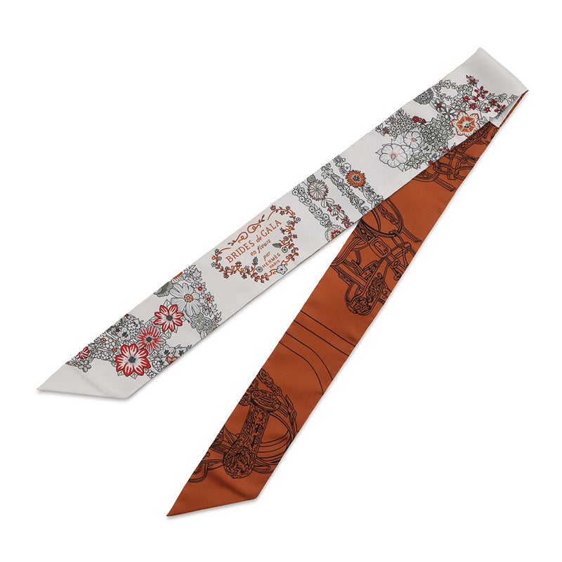 エルメス ツイリー ブリッド・ドゥ・ガラ・アン・フルール&アイライナー Brides de Gala en fleurs HERMES シルク 2025年春夏