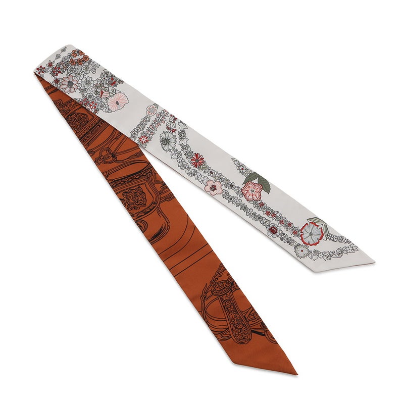 エルメス ツイリー ブリッド・ドゥ・ガラ・アン・フルール&アイライナー Brides de Gala en fleurs HERMES シルク 2025年春夏