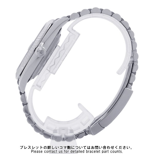 ロレックス デイトジャスト41 SS/K18WG ランダムシリアル ルーレット 126334 ROLEX 腕時計 ミントグリーン文字盤