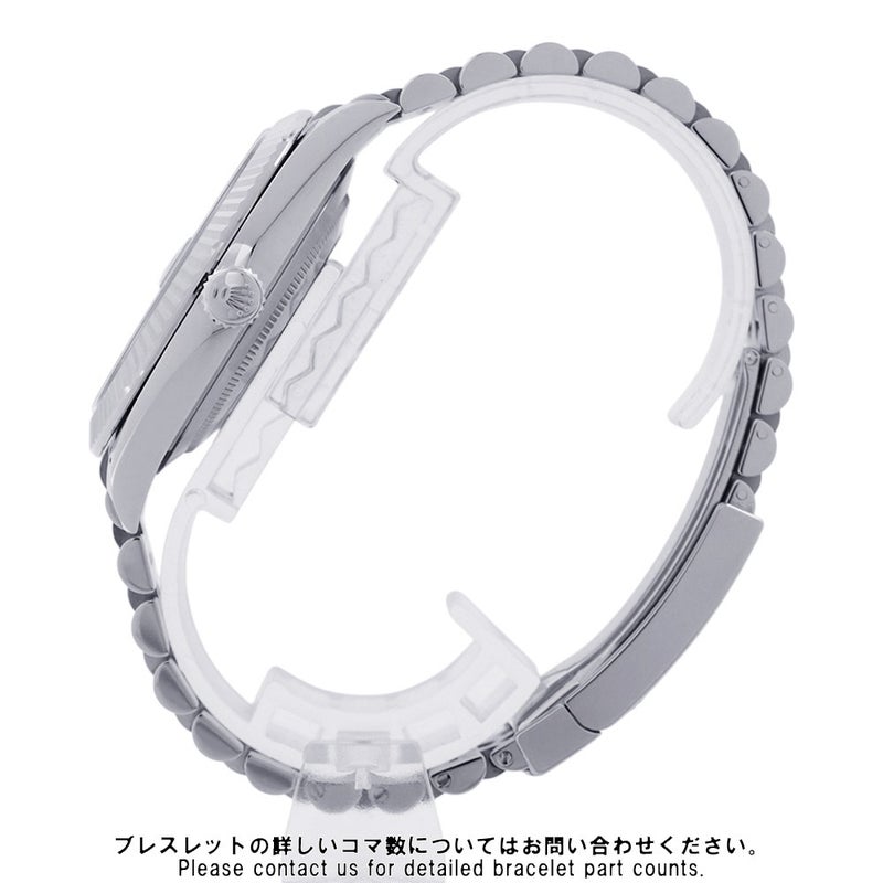 ロレックス デイトジャスト41 SS/K18WG ランダムシリアル ルーレット 126334 ROLEX 腕時計 ミントグリーン文字盤