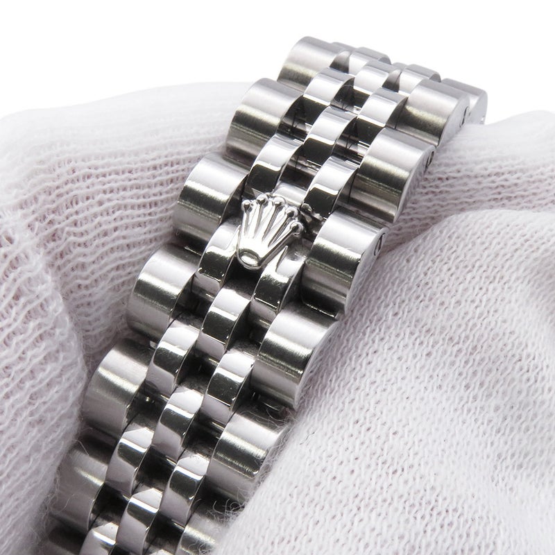 ロレックス デイトジャスト ランダムシリアル ルーレット 179174 ROLEX 腕時計 ウォッチ 黒文字盤