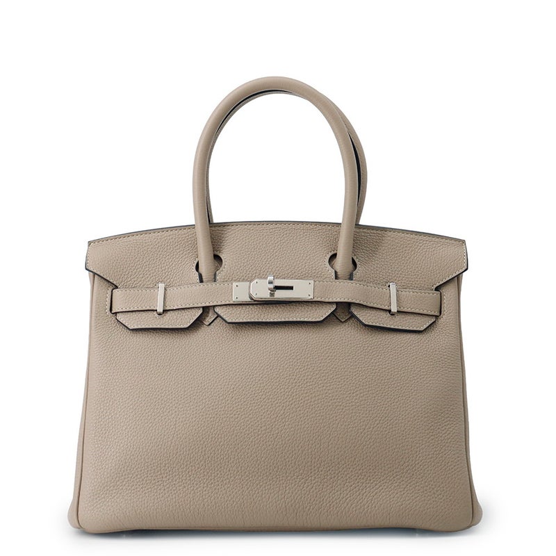 エルメス バーキン30 トゥルティールグレー/シルバー金具 トゴ  □P刻印 HERMES Birkin ハンドバッグ