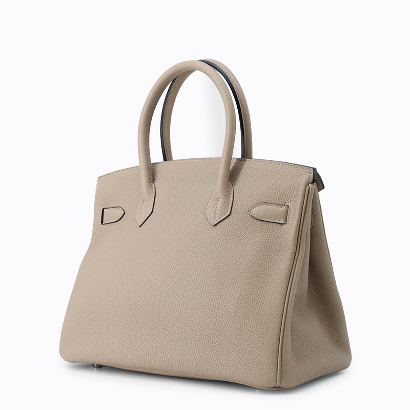 エルメス バーキン30 トゥルティールグレー/シルバー金具 トゴ  □P刻印 HERMES Birkin ハンドバッグ