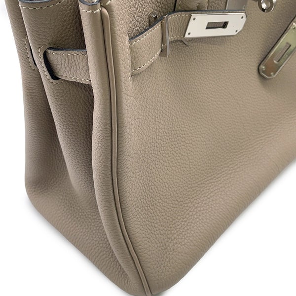 エルメス バーキン30 トゥルティールグレー/シルバー金具 トゴ  □P刻印 HERMES Birkin ハンドバッグ