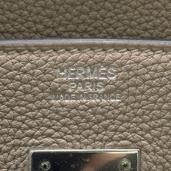 エルメス バーキン30 トゥルティールグレー/シルバー金具 トゴ  □P刻印 HERMES Birkin ハンドバッグ