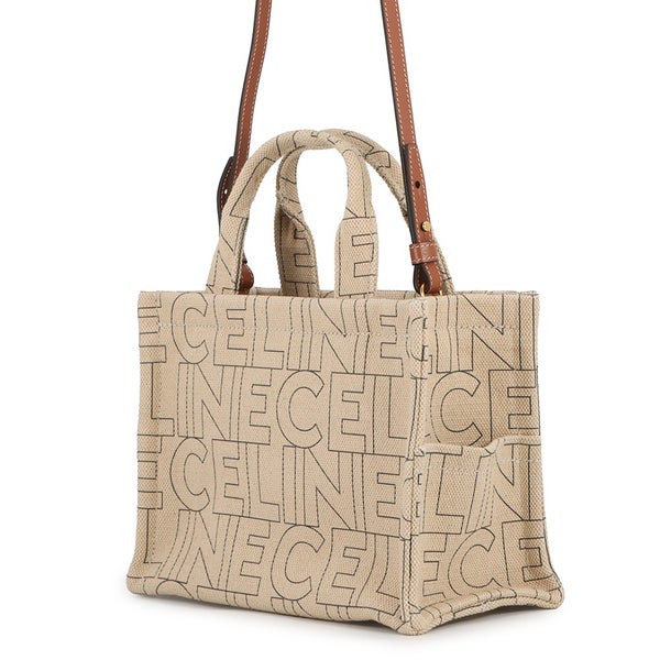 セリーヌ ハンドバッグ カバ タイス スモール ロゴ トリオンフ キャンバス/レザー 199162 CELINE 2wayショルダーバッグ