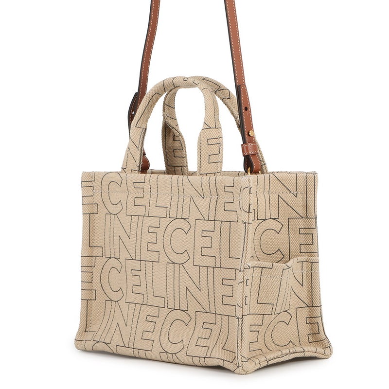 セリーヌ ハンドバッグ カバ タイス スモール ロゴ トリオンフ キャンバス/レザー 199162 CELINE 2wayショルダーバッグ
