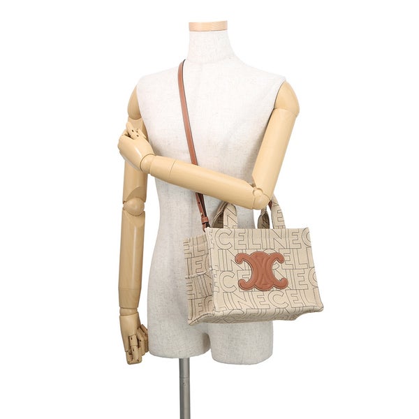 セリーヌ ハンドバッグ カバ タイス スモール ロゴ トリオンフ キャンバス/レザー 199162 CELINE 2wayショルダーバッグ
