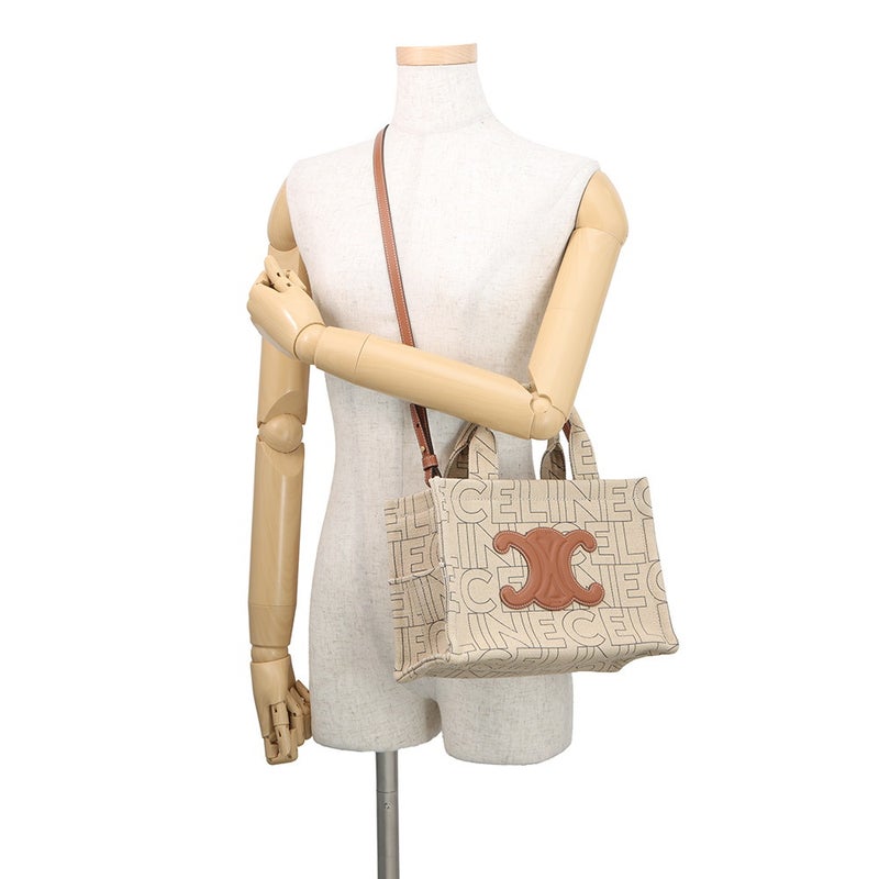 セリーヌ ハンドバッグ カバ タイス スモール ロゴ トリオンフ キャンバス/レザー 199162 CELINE 2wayショルダーバッグ