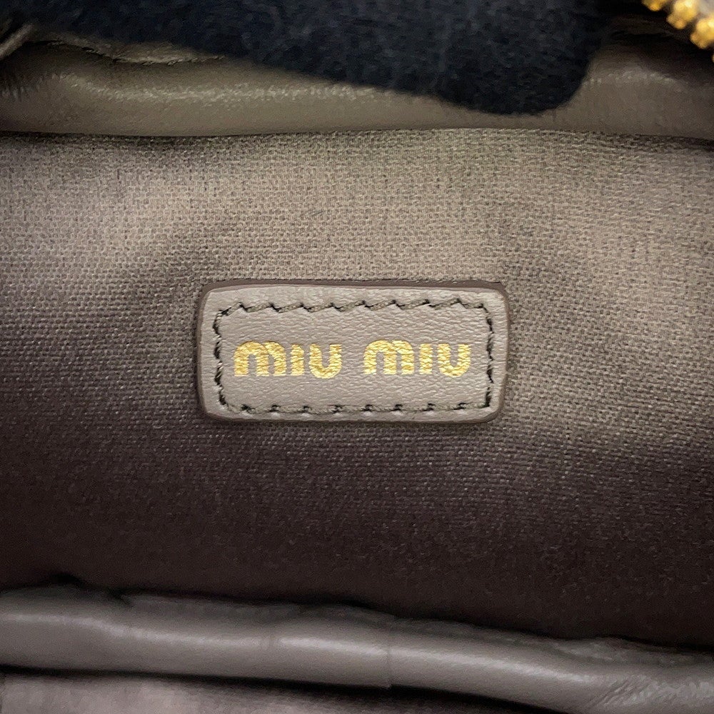 ミュウミュウ バッグチャーム マイクロバッグ レザー 5NR036 Miu Miu