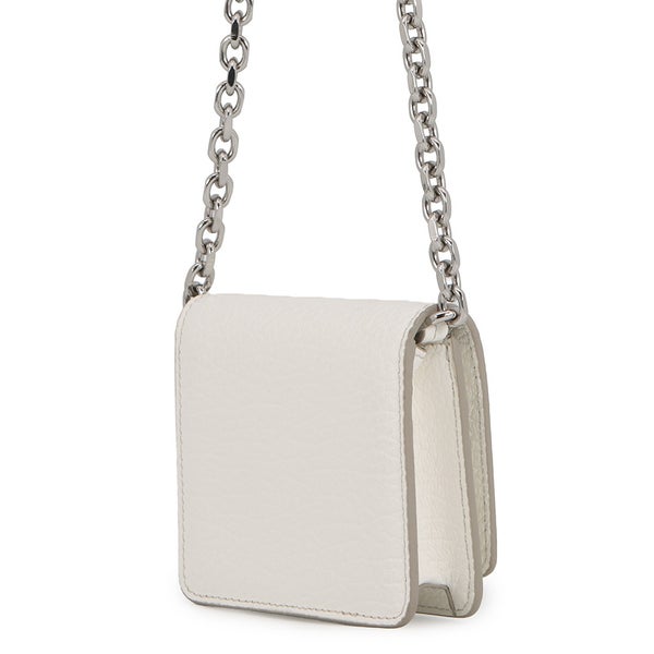 メゾンマルジェラ チェーンウォレット スモール チェーンウォレット レザー S56UI0148 Maison Margiela 白