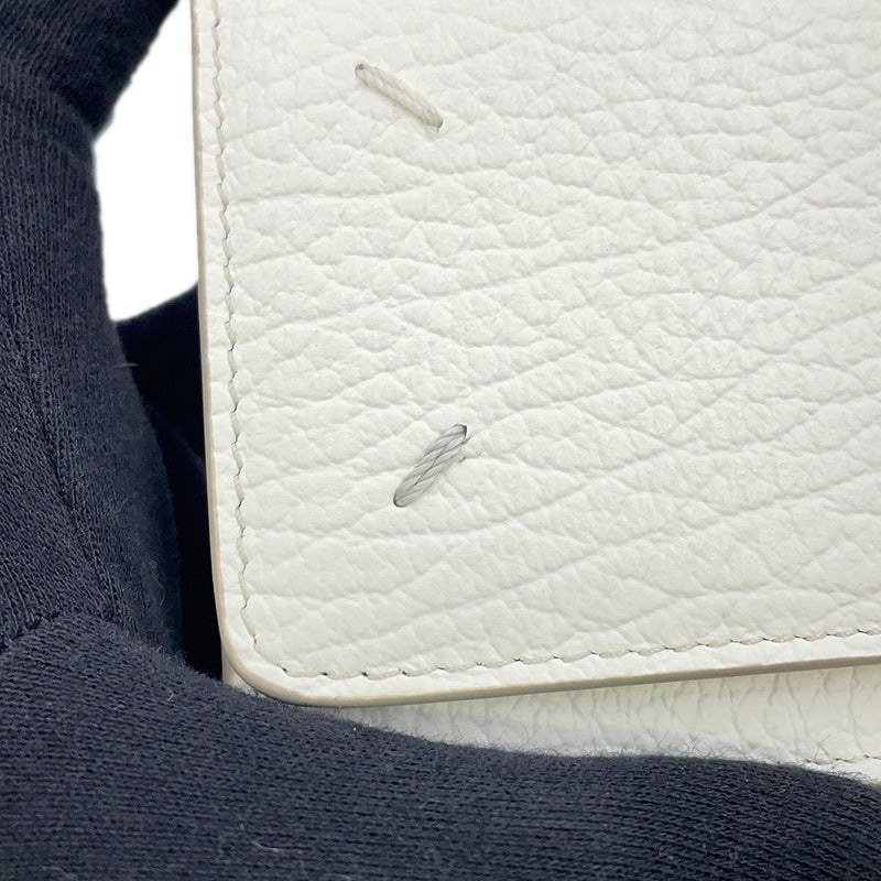メゾンマルジェラ チェーンウォレット スモール チェーンウォレット レザー S56UI0148 Maison Margiela 白