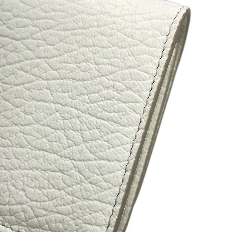 メゾンマルジェラ チェーンウォレット スモール チェーンウォレット レザー S56UI0148 Maison Margiela 白