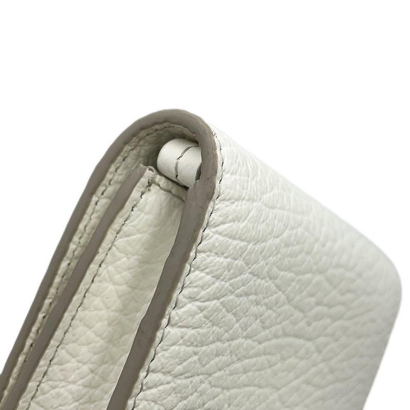 メゾンマルジェラ チェーンウォレット スモール チェーンウォレット レザー S56UI0148 Maison Margiela 白