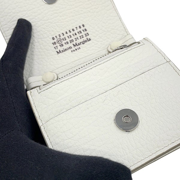 メゾンマルジェラ チェーンウォレット スモール チェーンウォレット レザー S56UI0148 Maison Margiela 白