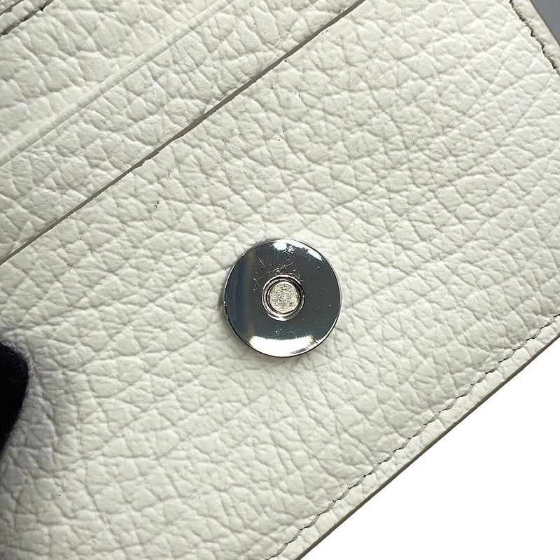 メゾンマルジェラ チェーンウォレット スモール チェーンウォレット レザー S56UI0148 Maison Margiela 白
