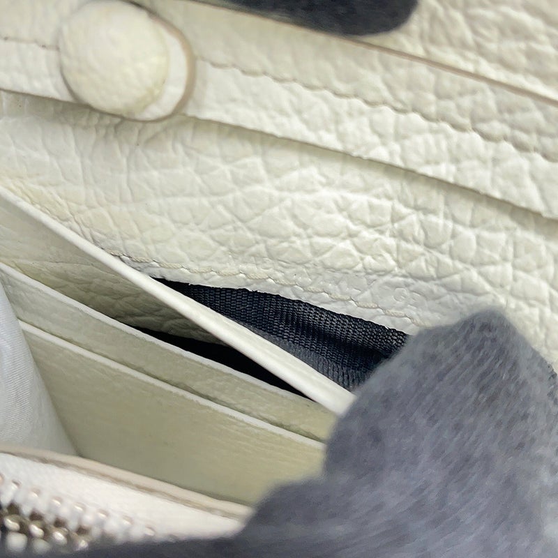 メゾンマルジェラ チェーンウォレット スモール チェーンウォレット レザー S56UI0148 Maison Margiela 白