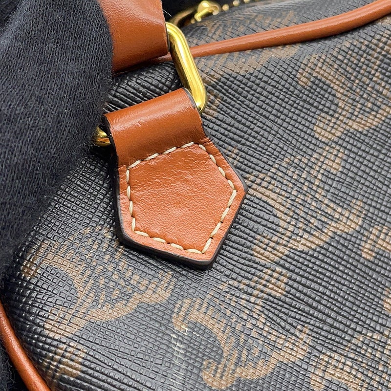 セリーヌ ハンドバッグ トリオンフ ハート PVC/レザー 198222 CELINE 2wayショルダーバッグ ブラウン