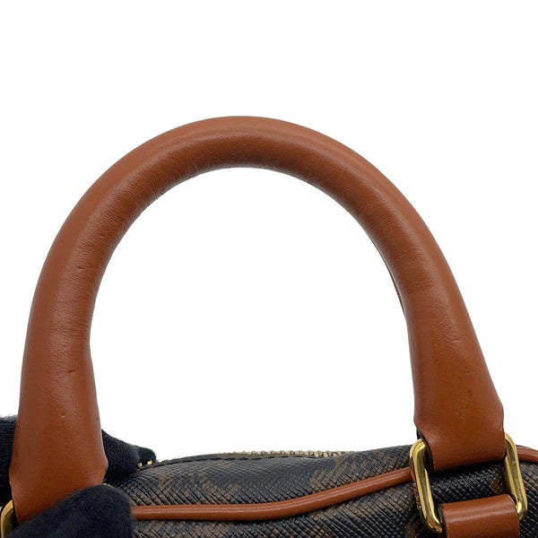 セリーヌ ハンドバッグ トリオンフ ハート PVC/レザー 198222 CELINE 2wayショルダーバッグ ブラウン