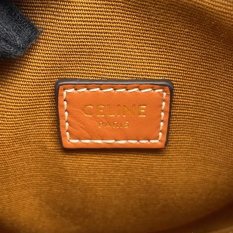 セリーヌ ハンドバッグ トリオンフ ハート PVC/レザー 198222 CELINE 2wayショルダーバッグ ブラウン