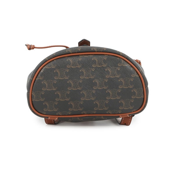 セリーヌ リュック トリオンフ フォルコバックパック ミニ PVC/カーフレザー 197662 CELINE ブラウン