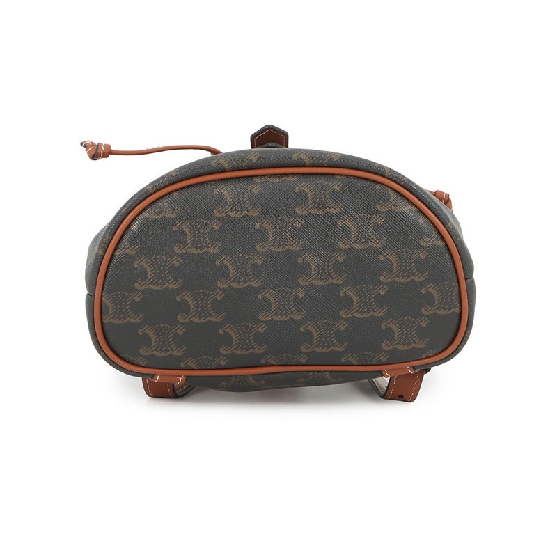 セリーヌ リュック トリオンフ フォルコバックパック ミニ PVC/カーフレザー 197662 CELINE ブラウン