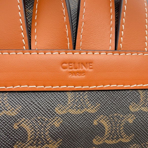 セリーヌ リュック トリオンフ フォルコバックパック ミニ PVC/カーフレザー 197662 CELINE ブラウン