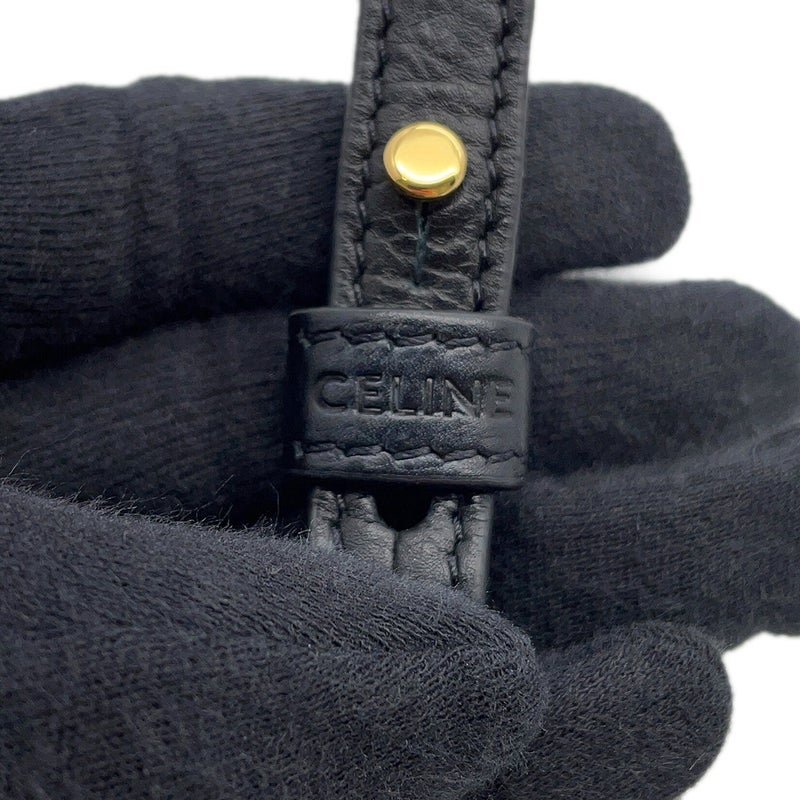 セリーヌ ハンドバッグ トリオンフ ウィルターン クラッチ レザー 113673FEO CELINE 2Wayショルダーバッグ 黒