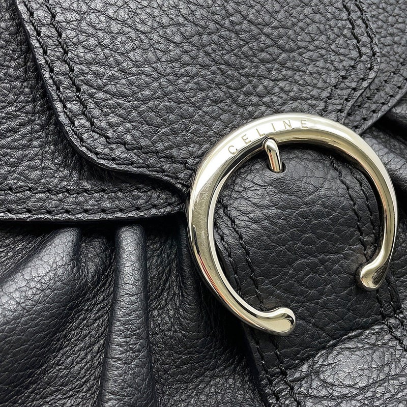 セリーヌ ショルダーバッグ レザー CELINE ワンショルダーバッグ 黒