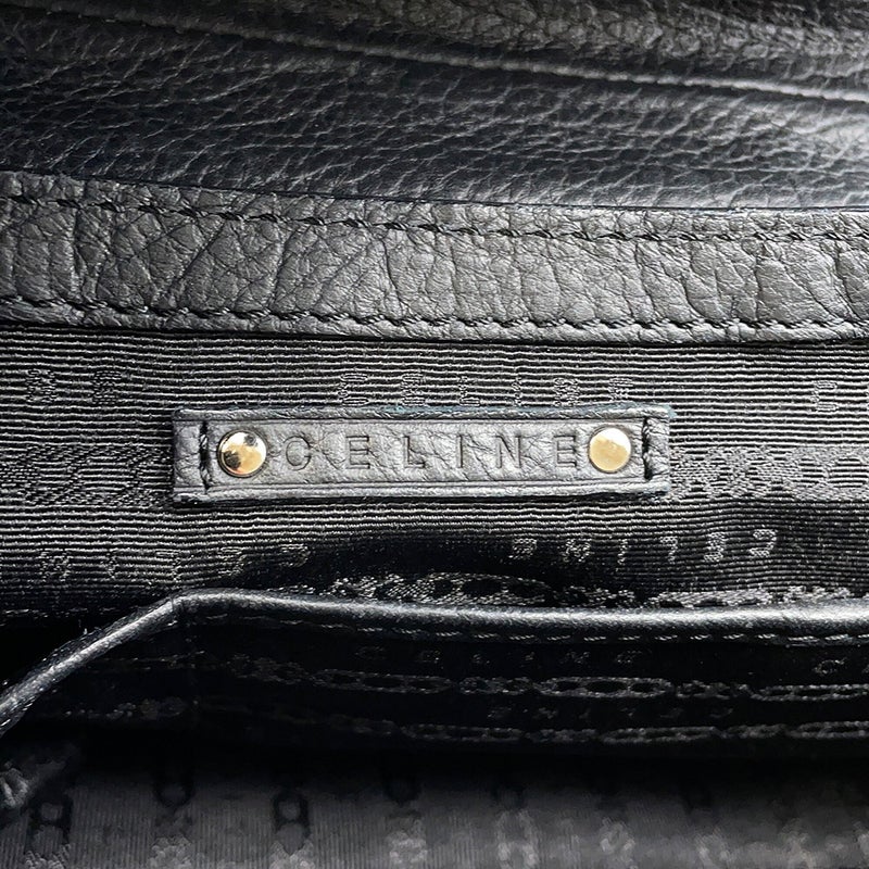 セリーヌ ショルダーバッグ レザー CELINE ワンショルダーバッグ 黒