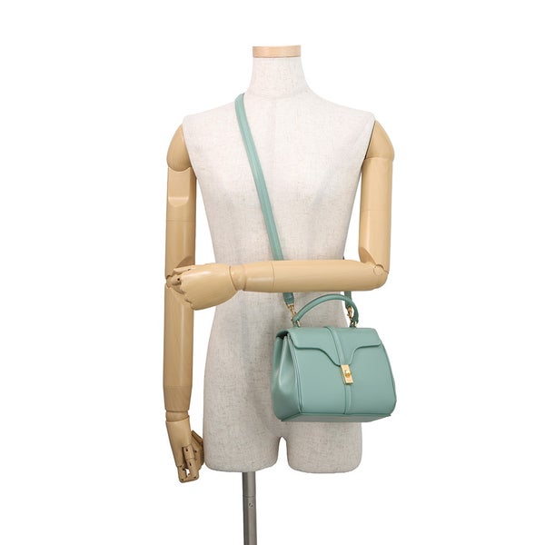 セリーヌ ハンドバッグ セーズ ミニ 16 レザー 197983BEY CELINE バッグ 2wayショルダーバッグ