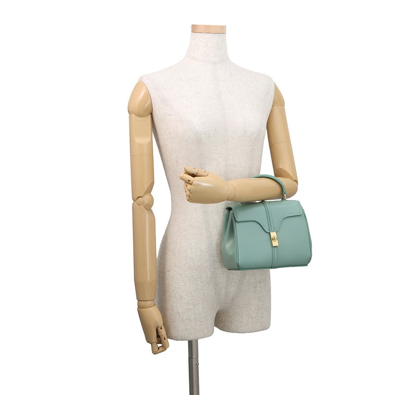 セリーヌ ハンドバッグ セーズ ミニ 16 レザー 197983BEY CELINE バッグ 2wayショルダーバッグ