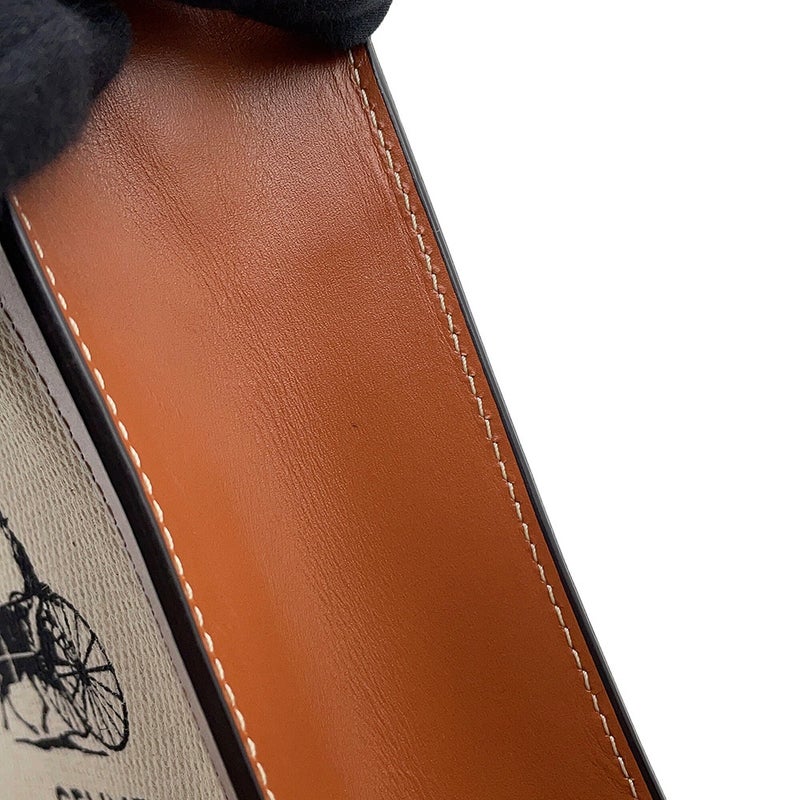 セリーヌ ハンドバッグ ミニ バーティカル カバ 馬車 キャンバス/レザー 193302DCI.02NT CELINE 2wayショルダーバッグ