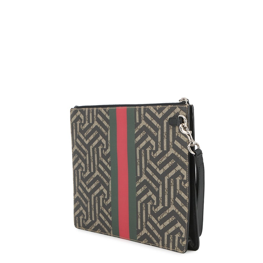 GUCCI グッチ ビジネスバッグ ロゴプレート レザー 25新作 グッチ GGエンブレム ラージ ブリーフケース レザー ロゴ