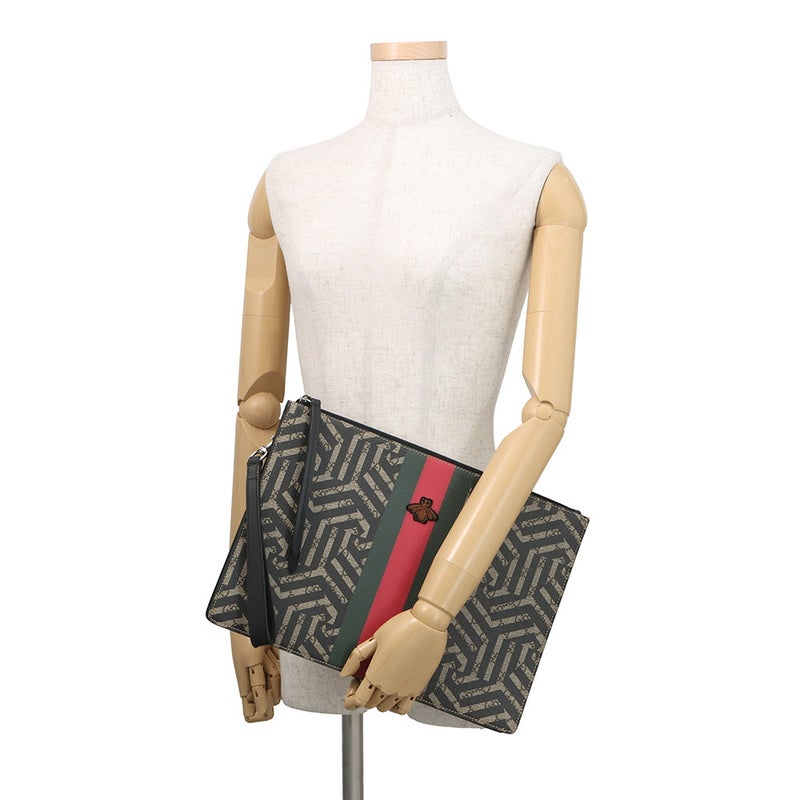 グッチ クラッチバッグ GGカレイド/レザー シェリー ビー 433665 GUCCI バッグ セカンドバッグ ポーチ