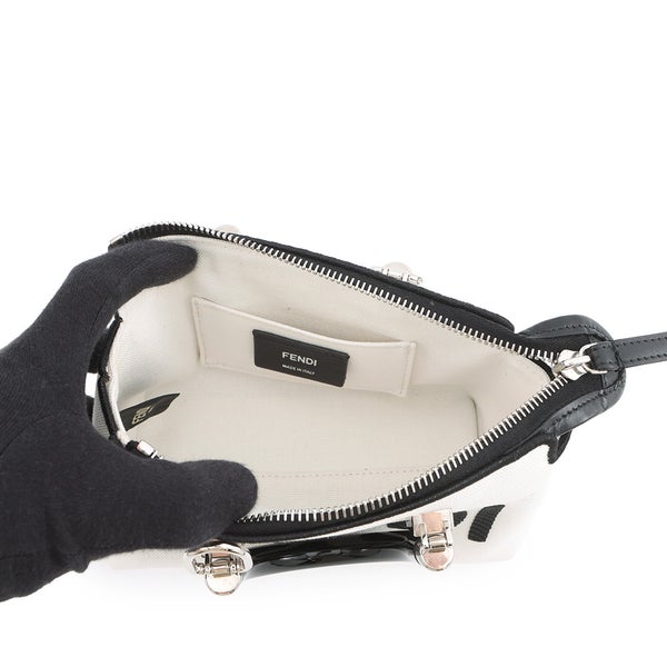 フェンディ ハンドバッグ バイザウェイ ミニ 8BS067 キャンバス FENDI 2wayショルダーバッグ