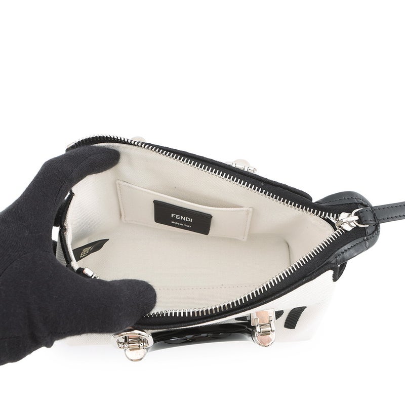 フェンディ ハンドバッグ バイザウェイ ミニ 8BS067 キャンバス FENDI 2wayショルダーバッグ