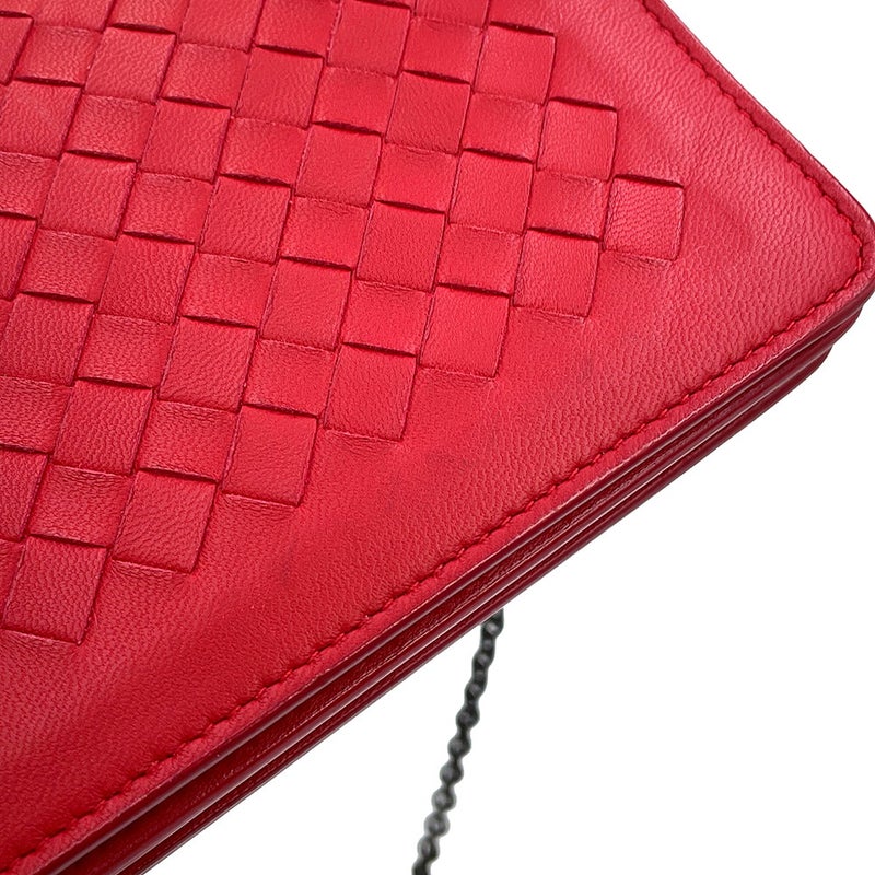ボッテガヴェネタ チェーンウォレット イントレチャート レザー 586906 BOTTEGA VENETA 財布