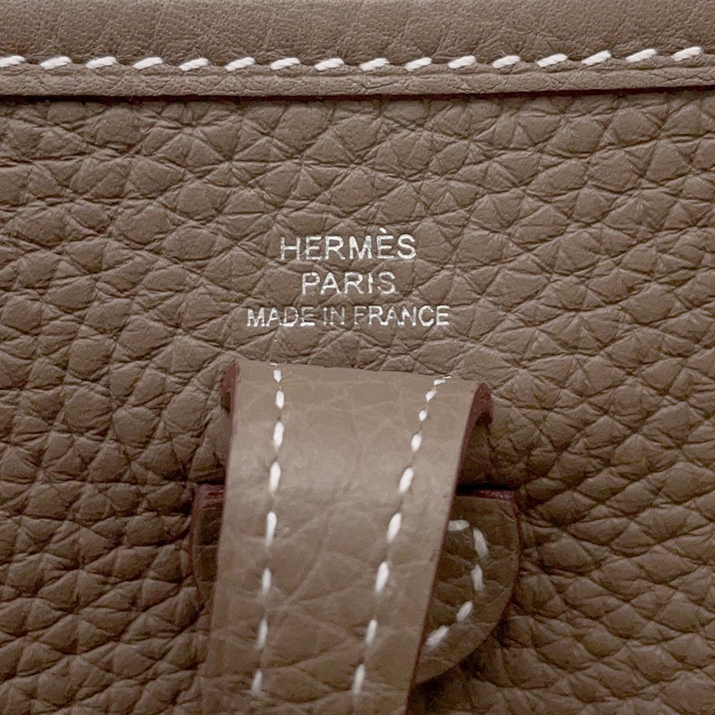 エルメス エブリンTPM 111cm アマゾン エトゥープ/ブルーインディゴ/シルバー金具 トリヨンクレマンス K刻印