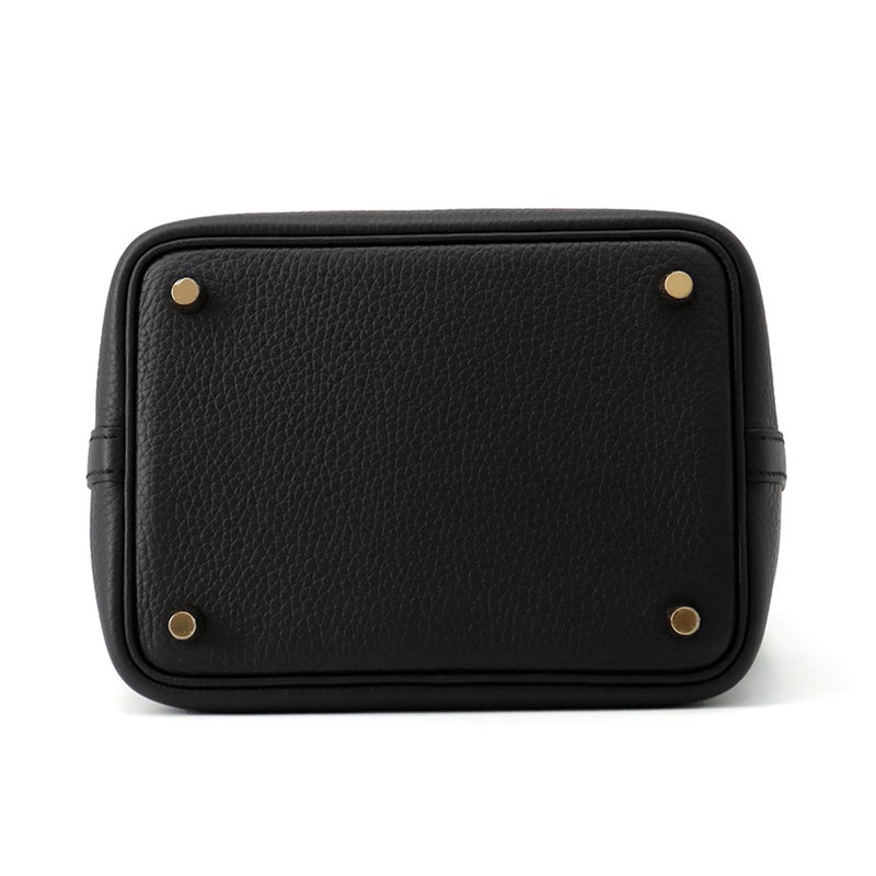 エルメス ハンドバッグ ピコタンロックPM ブラック/ゴールド金具 トリヨンクレマンス K刻印 黒