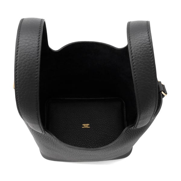 エルメス ハンドバッグ ピコタンロックPM ブラック/ゴールド金具 トリヨンクレマンス K刻印 黒