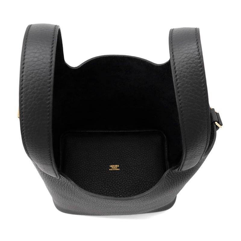 エルメス ハンドバッグ ピコタンロックPM ブラック/ゴールド金具 トリヨンクレマンス K刻印 黒