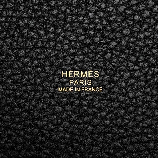 エルメス ハンドバッグ ピコタンロックPM ブラック/ゴールド金具 トリヨンクレマンス K刻印 黒