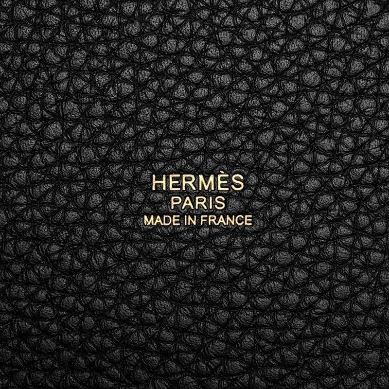 エルメス ハンドバッグ ピコタンロックPM ブラック/ゴールド金具 トリヨンクレマンス K刻印 黒