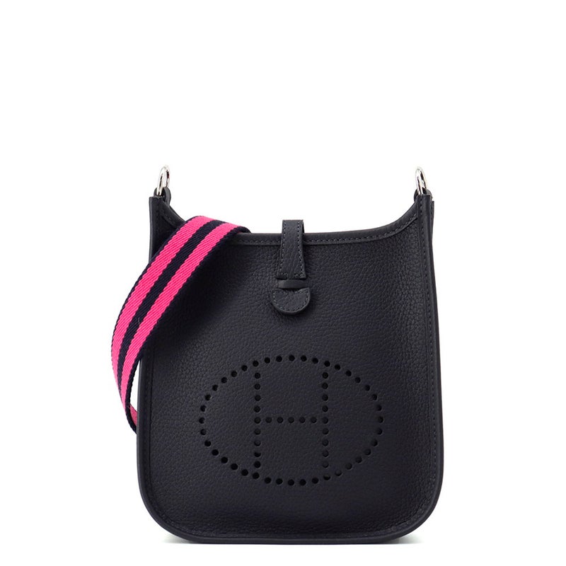 エルメス エブリンTPM 111cm アマゾン キャバン//ローズショッキング/ブルーインディゴ/シルバー金具 トリヨンクレマンス K刻印