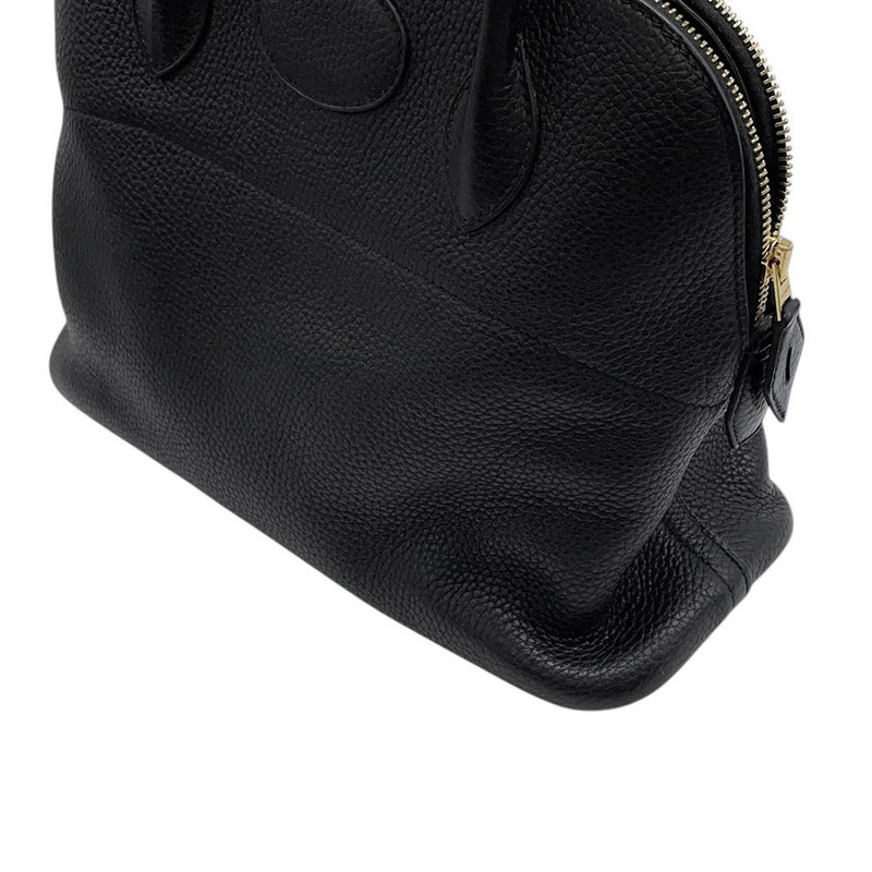 エルメス ハンドバッグ ボリード31 ブラック/ゴールド金具 トリヨンクレマンス C刻印 ２wayショルダー 黒