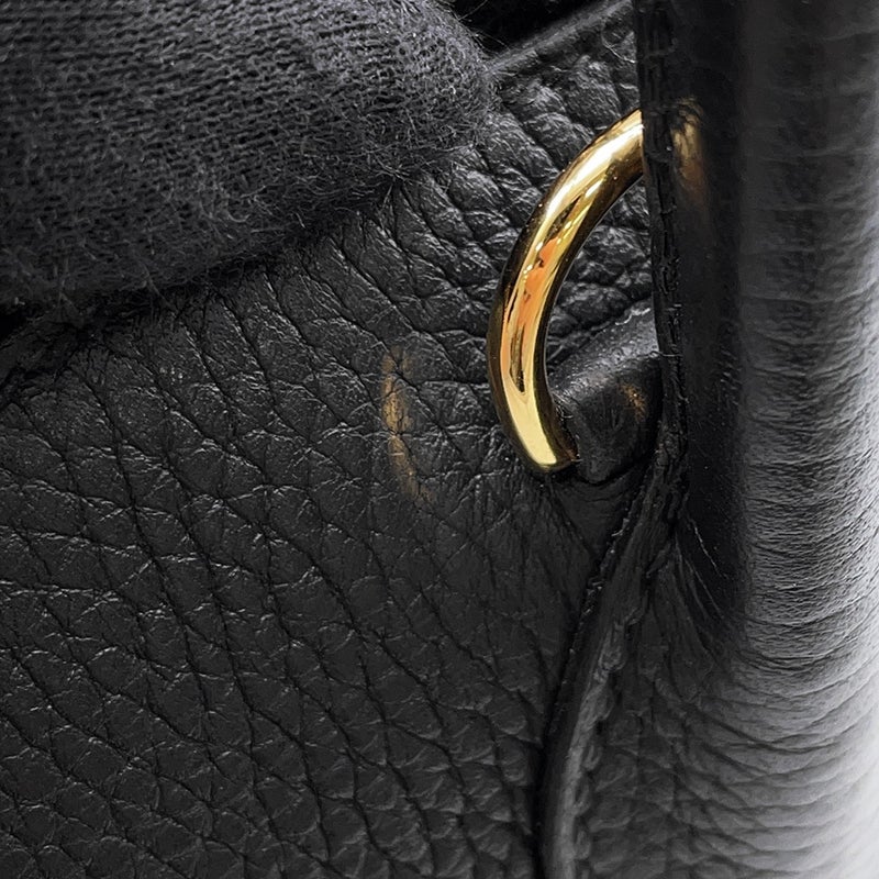 エルメス ハンドバッグ ボリード31 ブラック/ゴールド金具 トリヨンクレマンス C刻印 ２wayショルダー 黒