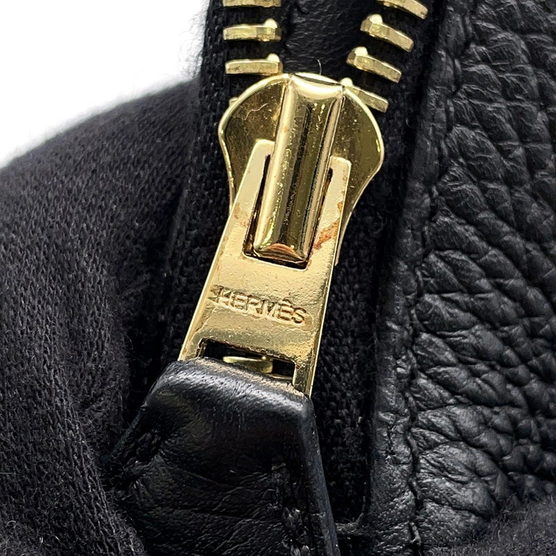 エルメス ハンドバッグ ボリード31 ブラック/ゴールド金具 トリヨンクレマンス C刻印 ２wayショルダー 黒