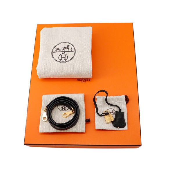 エルメス ハンドバッグ ボリード31 ブラック/ゴールド金具 トリヨンクレマンス C刻印 ２wayショルダー 黒