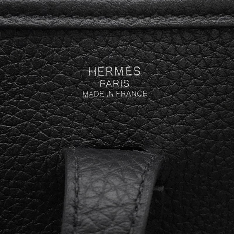 エルメス ショルダーバッグ エブリン3 23 ブラック/シルバー金具 トリヨンクレマンス K刻印 黒